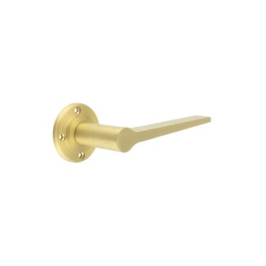 Click Here To Enlarge This Photo Of BUR20SB Frelan Hardware Burlington Knightsbridge Door Handles &lpar;No Outer Rose&rpar; Satin Brass