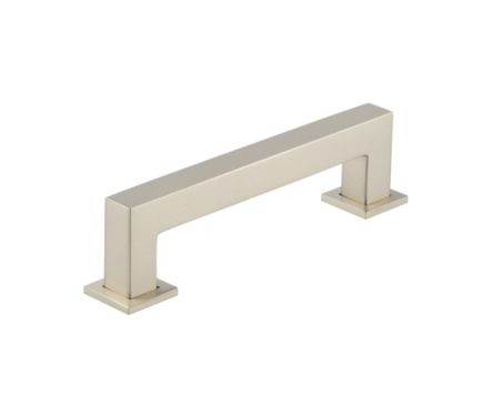 Click Here To Enlarge This Photo Of BUR211SN Frelan Hardware Burlington Trafalgar Square Cabinet Handle 128mm Satin Nickel