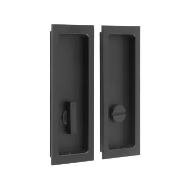 Click Here To Enlarge This Photo Of BUR226MB Frelan Hardware Burlington Flush Rectangular Turn & Release Matt Black