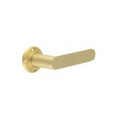 BUR25SB Frelan Hardware Burlington Kensington Door Handles &lpar;No Outer Rose&rpar; Satin Brass
