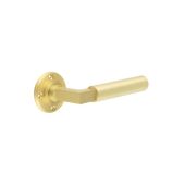 BUR30SB Frelan Hardware Burlington Westminster Door Handles &lpar;No Outer Rose&rpar; Satin Brass