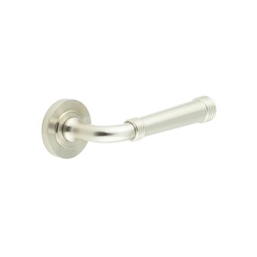 Click Here To Enlarge This Photo Of BUR35KIT313 Frelan Hardware Burlington Highgate Door Handles on Plain Rose Satin Nickel