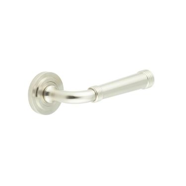 Click Here To Enlarge This Photo Of BUR35KIT315 Frelan Hardware Burlington Highgate Door Handles on Stepped Rose Satin Nickel
