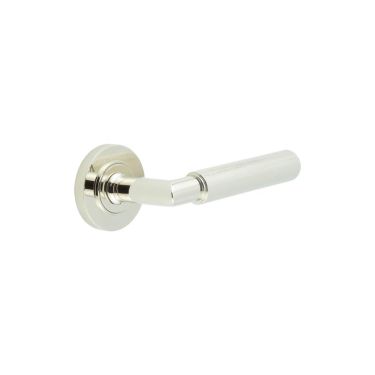 Click Here To Enlarge This Photo Of BUR40KIT157 Frelan Hardware Burlington Piccadilly Door Handles on Plain Rose Polished Nickel