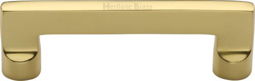 Click Here To Enlarge This Photo Of C0345 96-PB Heritage Brass Cabinet Pull Apollo Design 96mm ctc Polished Brass Finish