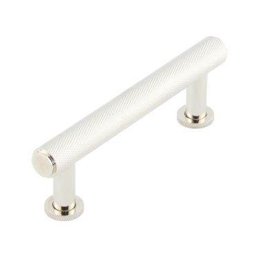 Click Here To Enlarge This Photo Of BUR410PN Frelan Hardware Burlington Piccadilly Knurled Cabinet Handle 96mm Polished Nickel