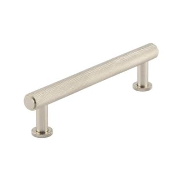 Click Here To Enlarge This Photo Of BUR411SN Frelan Hardware Burlington Piccadilly Knurled Cabinet Handle 128mm Satin Nickel