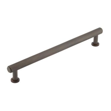Click Here To Enlarge This Photo Of BUR412DB Frelan Hardware Burlington Piccadilly Knurled Cabinet Handle 224mm Dark Bronze