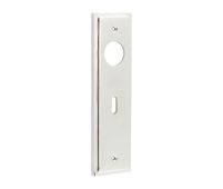 BUR451PN Frelan Hardware Burlington II Standard Key &lpar;57mm c&sol;c&rpar; Lock Backplates to suit Lever Handles Polished Nickel