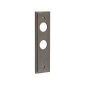 BUR456DB Frelan Hardware Burlington II Din Bathroom &lpar;78mm c&sol;c&rpar; Backplates to suit Lever Handles Dark Bronze