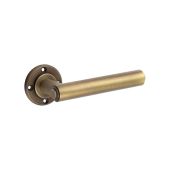 BUR45AB Frelan Hardware Burlington Richmond Door Handles &lpar;No Outer Rose&rpar; Antique Brass