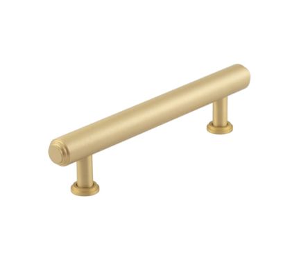 Click Here To Enlarge This Photo Of BUR511SB Frelan Hardware Burlington Belgrave Stepped Cabinet Handle 128mm Satin Brass