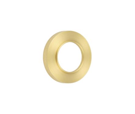 Click Here To Enlarge This Photo Of BUR55SB Frelan Hardware Burlington Knurled Outer Roses for Levers and Turn & Releases Satin Brass
