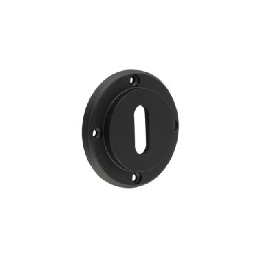Click Here To Enlarge This Photo Of BUR60MB Frelan Hardware Burlington Standard Keyway Escutcheon &lpar;No Outer Rose&rpar; Matt Black