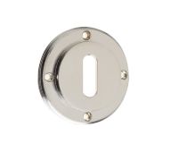 BUR60PN Frelan Hardware Burlington Standard Keyway Escutcheon &lpar;No Outer Rose&rpar; Polished Nickel