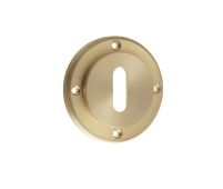BUR60SB Frelan Hardware Burlington Standard Keyway Escutcheon &lpar;No Outer Rose&rpar; Satin Brass