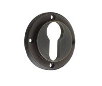 BUR61DB Frelan Hardware Burlington Euro Profile Escutcheon &lpar;No Outer Rose&rpar; Dark Bronze