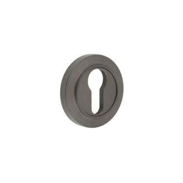 Click Here To Enlarge This Photo Of BUR-61DB-72DB Frelan Hardware Burlington Euro Profile Escutcheon on Chamfered Rose Dark Bronze