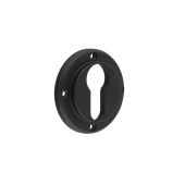BUR61MB Frelan Hardware Burlington Euro Profile Escutcheon &lpar;No Outer Rose&rpar; Matt Black