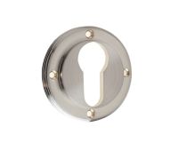 BUR61SN Frelan Hardware Burlington Euro Profile Escutcheon &lpar;No Outer Rose&rpar; Satin Nickel