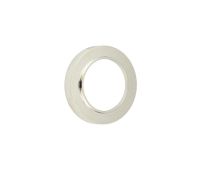 BUR75PN Frelan Hardware Burlington Knurled Outer Rose for Escutcheons Polished Nickel