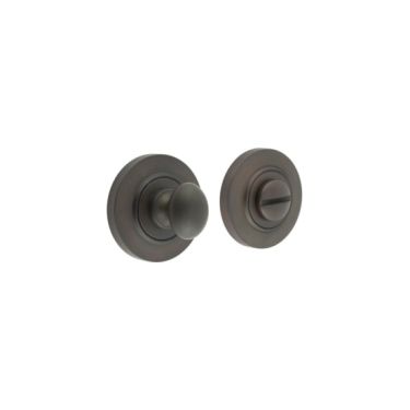Click Here To Enlarge This Photo Of BUR-80DB-51DB Frelan Hardware Burlington Turn & Release &lpar;Inner 1&rpar; Chamfered Rose Dark Bronze
