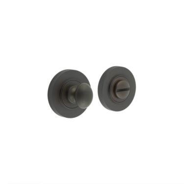 Click Here To Enlarge This Photo Of BUR-80DB-55DB Frelan Hardware Burlington Turn & Release &lpar;Inner 1&rpar; Knurled Rose Dark Bronze