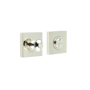 Click Here To Enlarge This Photo Of BUR-80PN-150PN Frelan Hardware Burlington Turn & Release &lpar;Inner 1&rpar; Square Plain Rose Polished Nickel