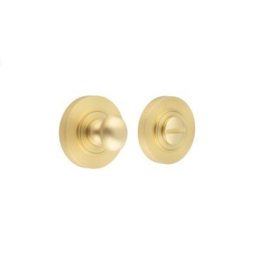 Click Here To Enlarge This Photo Of BUR-80SB-50SB Frelan Hardware Burlington Turn & Release &lpar;Inner 1&rpar; Plain Rose Satin Brass
