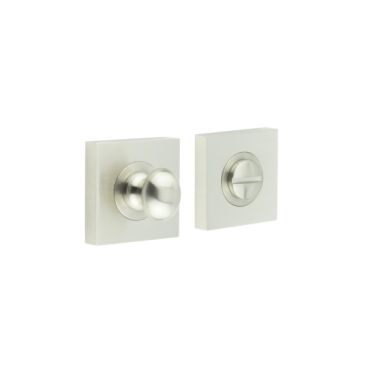 Click Here To Enlarge This Photo Of BUR-80SN-150SN Frelan Hardware Burlington Turn & Release &lpar;Inner 1&rpar; Square Plain Rose Satin Nickel