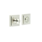 BUR-80SN-152SN Frelan Hardware Burlington Turn & Release &lpar;Inner 1&rpar; Square Stepped Rose Satin Nickel