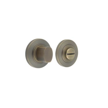 Click Here To Enlarge This Photo Of BUR-81AB-51AB Frelan Hardware Burlington Turn & Release &lpar;Inner 3&rpar; Chamfered Rose Antique Brass