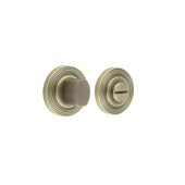 BUR-81AB-53AB Frelan Hardware Burlington Turn & Release &lpar;Inner 3&rpar; Reeded Rose Antique Brass