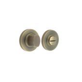 BUR-81AB-55AB Frelan Hardware Burlington Turn & Release &lpar;Inner 3&rpar; Knurled Rose Antique Brass