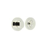 BUR-81PN-55PN Frelan Hardware Burlington Turn & Release &lpar;Inner 3&rpar; Knurled Rose Polished Nickel