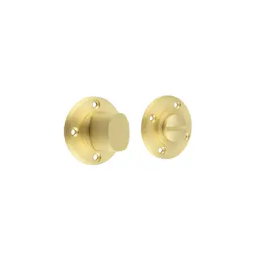 Click Here To Enlarge This Photo Of BUR81SB Frelan Hardware Burlington Turns & Release &lpar;Inner 3&rpar; &lpar;No Outer Rose&rpar; Satin Brass