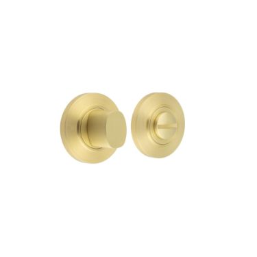 Click Here To Enlarge This Photo Of BUR-81SB-51SB Frelan Hardware Burlington Turn & Release &lpar;Inner 3&rpar; Chamfered Rose Satin Brass