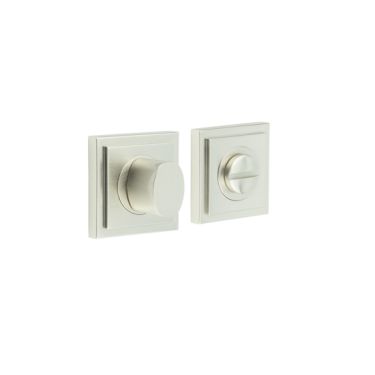 Click Here To Enlarge This Photo Of BUR-81SN-152SN Frelan Hardware Burlington Turn & Release &lpar;Inner 3&rpar; Square Stepped Rose Satin Nickel