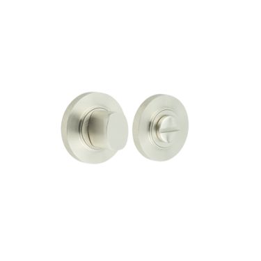 Click Here To Enlarge This Photo Of BUR-81SN-55SN Frelan Hardware Burlington Turn & Release &lpar;Inner 3&rpar; Knurled Rose Satin Nickel