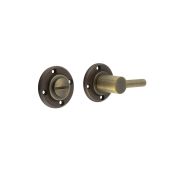 BUR82AB Frelan Hardware Burlington Easy Turn & Release &lpar;No Outer Rose&rpar; Antique Brass