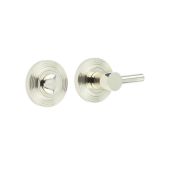 BUR-82PN-53PN Frelan Hardware Burlington Easy Turn & Release on Reeded Rose Polished Nickel