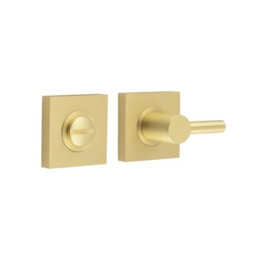 Click Here To Enlarge This Photo Of BUR-82SB-150SB Frelan Hardware Burlington Easy Turn & Release on Square Plain Rose Satin Brass
