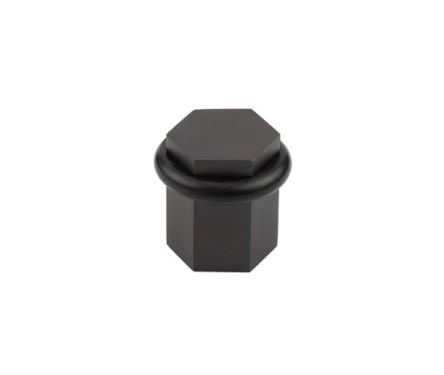 Click Here To Enlarge This Photo Of BUR965DB Frelan Hardware Burlington Hexagonal Floor Mounted Door Stop 40mm Dia Dark Bronze