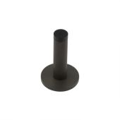 BUR-968DB-969DB Frelan Hardware Burlington Knurled 75mm Wall Mounted Door Stop &lpar;Knurled Rose&rpar; Dark Bronze