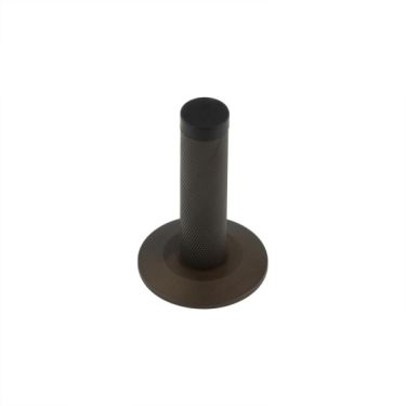 Click Here To Enlarge This Photo Of BUR-968DB-972DB Frelan Hardware Burlington Knurled 75mm Wall Mounted Door Stop &lpar;Chamfered Rose&rpar; Dark Bronze