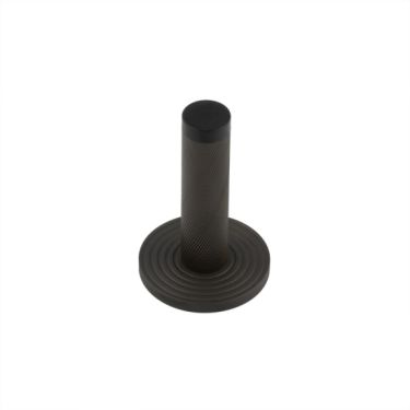 Click Here To Enlarge This Photo Of BUR-968DB-974DB Frelan Hardware Burlington Knurled 75mm Wall Mounted Door Stop &lpar;Reeded Rose&rpar; Dark Bronze