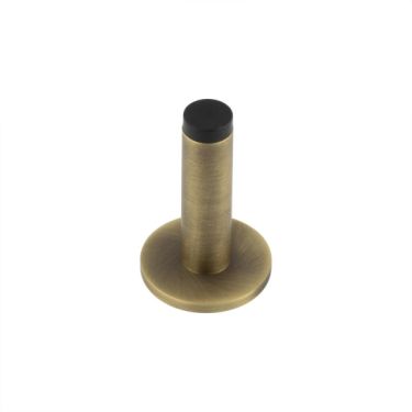 Click Here To Enlarge This Photo Of BUR-970AB-971AB Frelan Hardware Burlington Plain 75mm Wall Mounted Door Stop &lpar;Plain Rose&rpar; Antique Brass