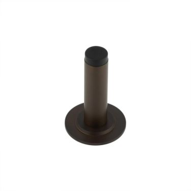 Click Here To Enlarge This Photo Of BUR-970DB-973DB Frelan Hardware Burlington Plain 75mm Wall Mounted Door Stop &lpar;Stepped Rose&rpar; Dark Bronze
