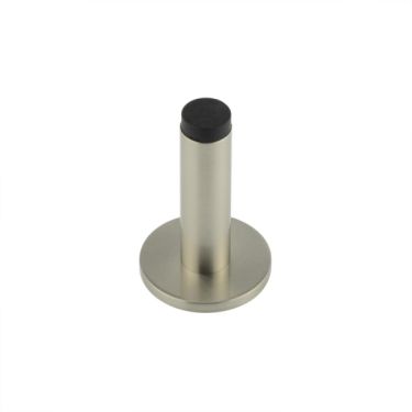 Click Here To Enlarge This Photo Of BUR-970SN-971SN Frelan Hardware Burlington Plain 75mm Wall Mounted Door Stop &lpar;Plain Rose&rpar; Satin Nickel