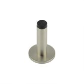 BUR-970SN-971SN Frelan Hardware Burlington Plain 75mm Wall Mounted Door Stop &lpar;Plain Rose&rpar; Satin Nickel